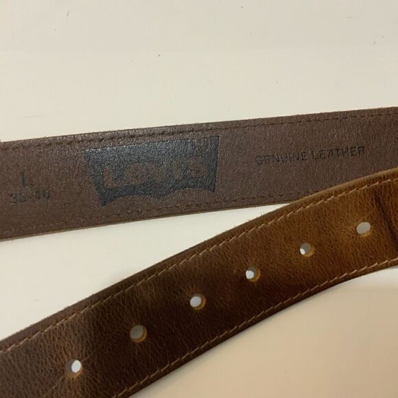 Levi’s Leather Belt Brown Leather large 38-40 - Picture 6 of 9